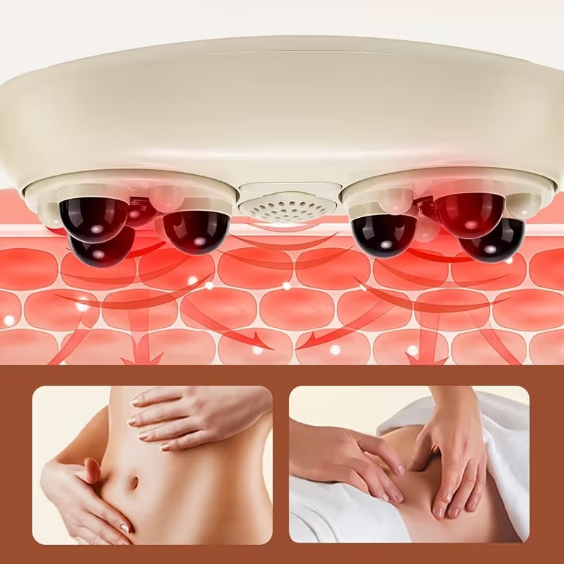 Automatic Abdominal Massager with Heat | 3-Speed Electric Belly & Waist Massager for Home Use