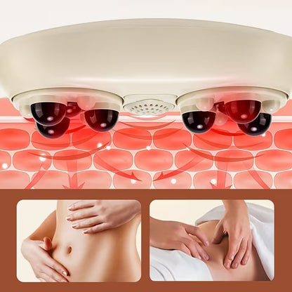 Automatic Abdominal Massager with Heat | 3-Speed Electric Belly & Waist Massager for Home Use