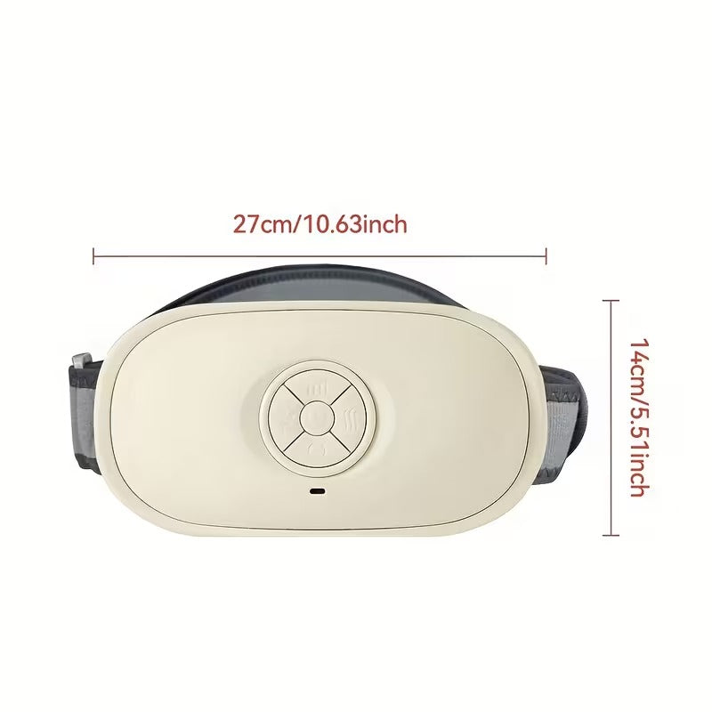 Automatic Abdominal Massager with Heat | 3-Speed Electric Belly & Waist Massager for Home Use