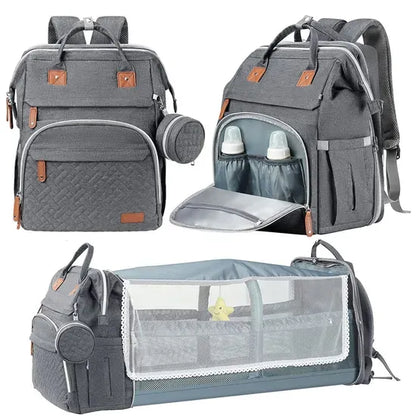 Smart Baby Travel Backpack with Foldable Sleeping Bed