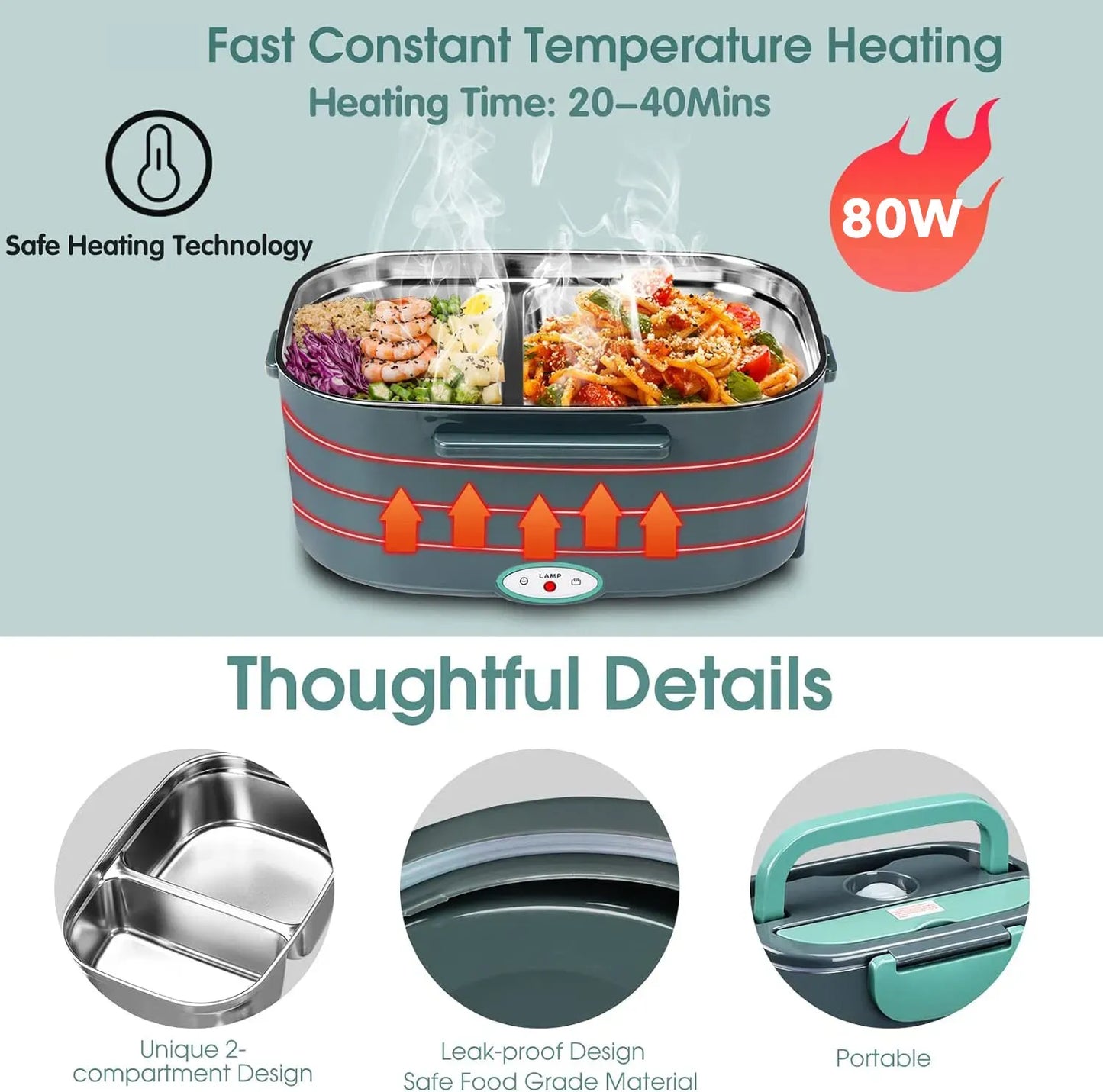 Electric Lunch Box Food Heater